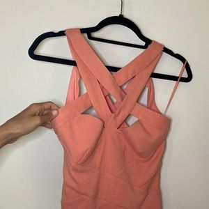 Pink straps neckline dress 💕